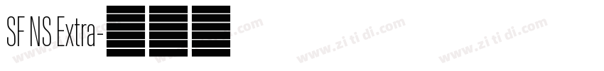 SF NS Extra字体转换